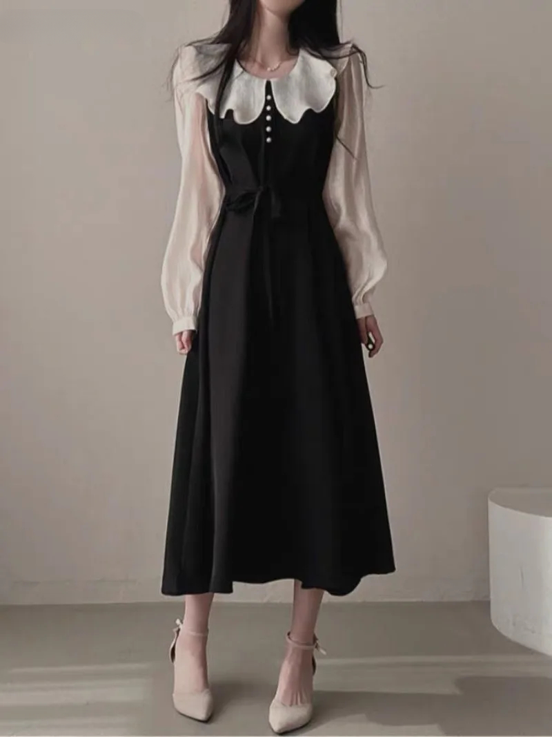 Платья с длинным рукавом, женс – обзор и цена French Vintage Floral Midi Dress