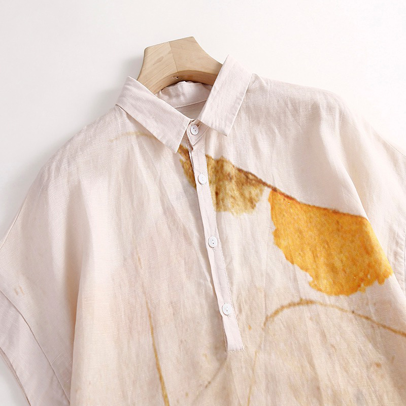 Повседневное хлопково-льняное  – обзор и цена Casual Loose Linen Shirt Dress
